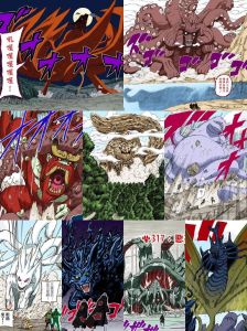 火影一到十尾清晰图片_高清火影尾兽图，1-10尾兽都有，酷炫壁纸素材！