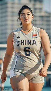 女排漂亮姑娘照片_球场英姿+生活瞬间，支持中国美少女！