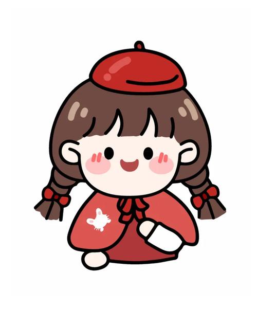 卡通女孩图片简单_超可爱卡通女孩图，手机电脑背景头像必备！
